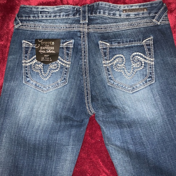 Express Rerock Boot Cut Jeans - Picture 3 of 4